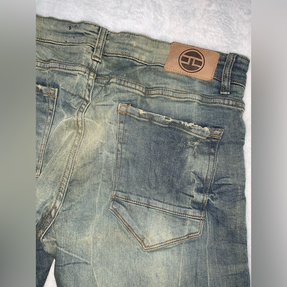 Jordan Craig Blue Wash Distressed Sean Jeans Size 34/32 - Picture 5 of 6